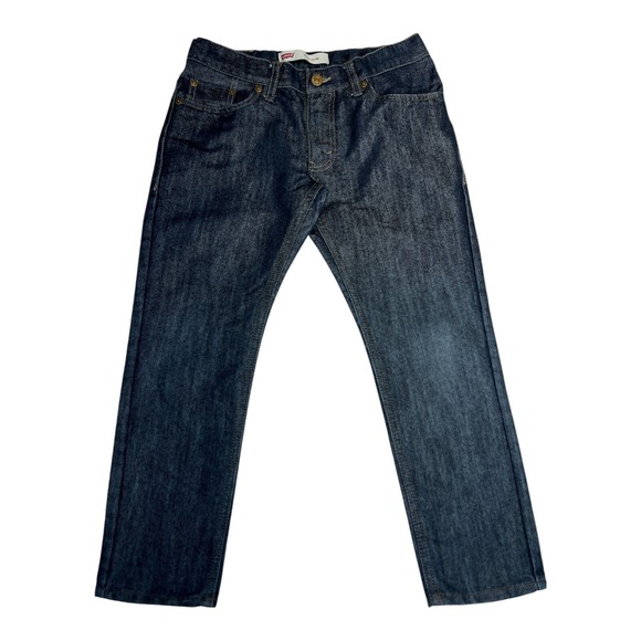 Levis 511 Performance Slim Jeans Denim Boys Size 8 Husky W28 x L23 Adjustable - Picture 1 of 7